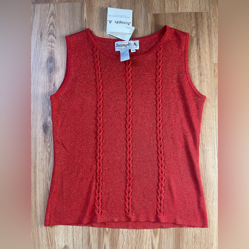 NWT Vintage Joseph A silk blend sweater tank